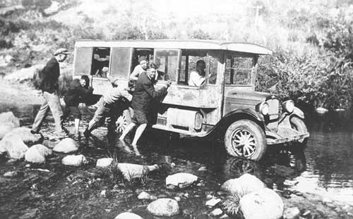 1928 Chevrolet Canne River Crossing On The Way To Bombala